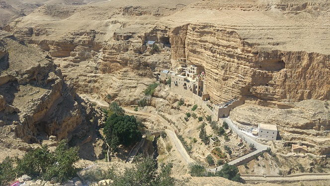 נחל פרת וואדי קלט מנזר סיינט ג'ורג'