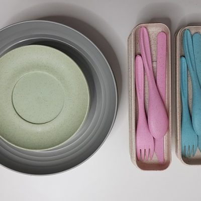 סט 5 צלחות עשויות במבוק הנחות בשביל המשפחה