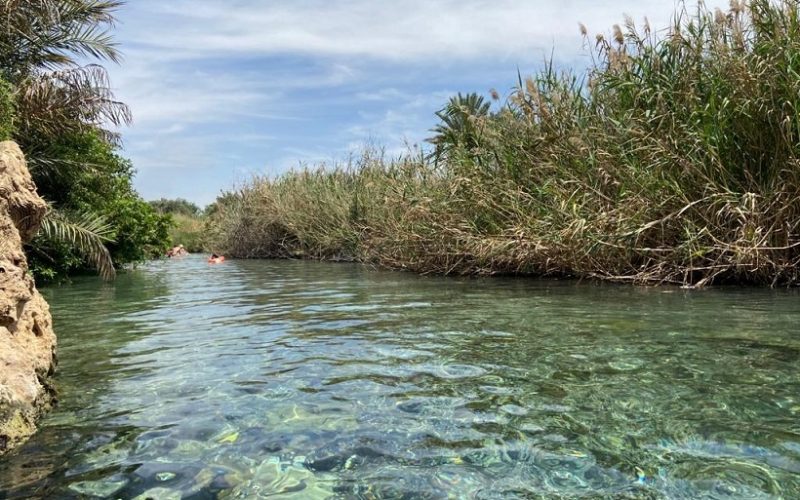 פארק המעיינות המסלול נחל הקיבוצים עין חומה עין מגדל