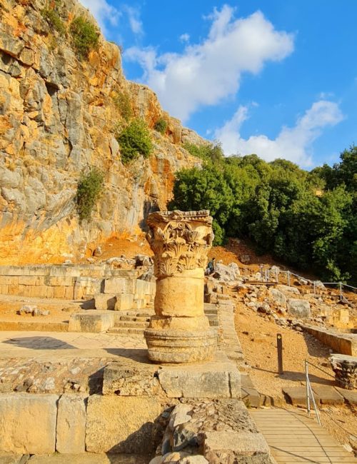 נחל חרמון הבניאס עליון ממתחם המעיינות ועד למפל הבניאס